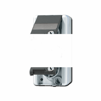 Розетка двойная SCHUKO 16A 250V с полем для надписи накладная IP44