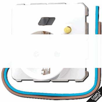 Розетка FI-SCHUKO 16A 250V слоновая кость