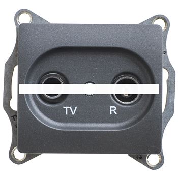 Розетка GLOSSA TV-R оконечная 1DB механизм