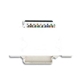 Розетка компьютерная/телефонная UAE RJ45 категория 6е с наклонным выходом 1 разъем
