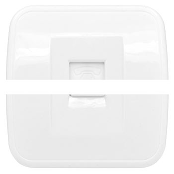 Розетка Минск Phone 1-местная ОП белая Basic