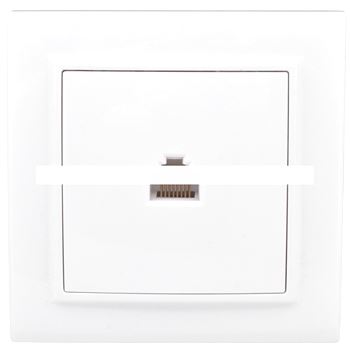 Розетка Минск RJ-45+Phone СП белая Basic