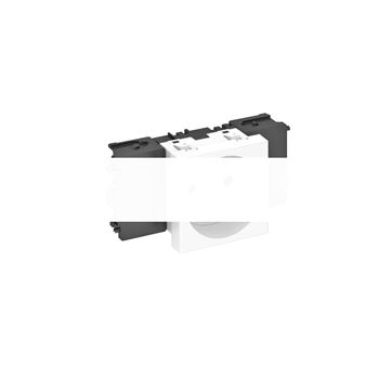 Розетка одинарная 0° Modul45connect франц. стандарт, 250 В, 16A (оранжевый)