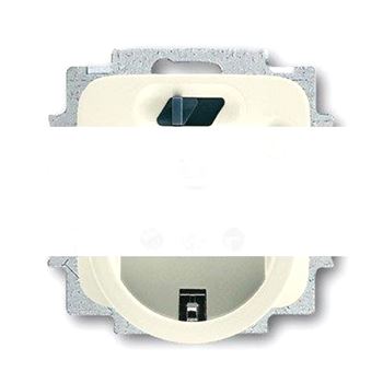 Розетка SCHUKO с УЗО 16А 30м KS IP21 (шлейф) Busch-Duro 2000 SI слоновая кость
