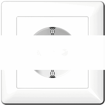 Розетка штепсельная SCHUKO 16A 250V белая