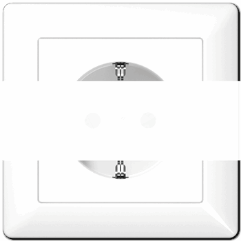 Розетка штепсельная SCHUKO 16A 250V белая