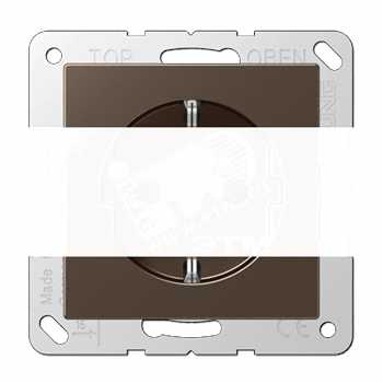 Розетка штепсельная SCHUKO 16A 250V мокка