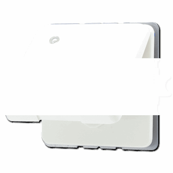 Розетка штепсельная SCHUKO 16A 250V с индикацией напряжения и защитой от влажности белая