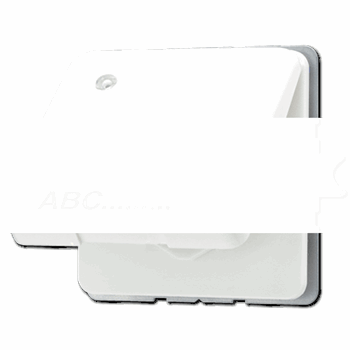 Розетка штепсельная SCHUKO 16A 250V с индикацией напряжения и защитой от влажности белая