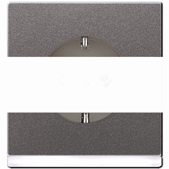 Розетка штепсельная SCHUKO 16A 250V с LED-подсветкой алюминий