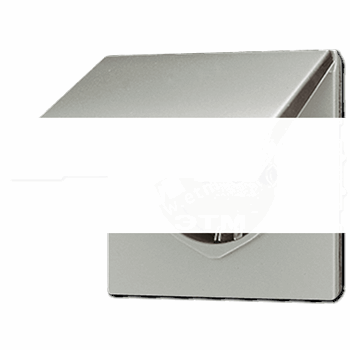 Розетка штепсельная SCHUKO 16A 250V с откидной крышкой благородная сталь