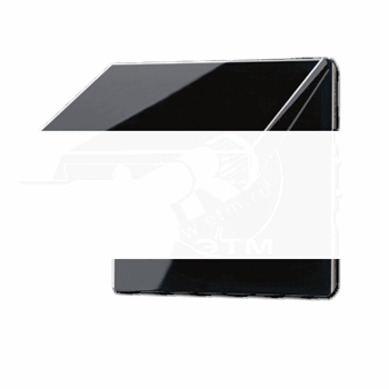 Розетка штепсельная SCHUKO 16A 250V с откидной крышкой черная