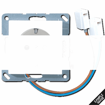 Розетка штепсельная SCHUKO 16A 250V с подцветкой слоновая кость