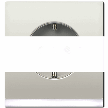 Розетка штепсельная SCHUKO 16A 250V с подсветкой благородная сталь