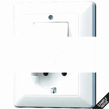 Розетка штепсельная SCHUKO 16A 250V с универсальным выключателем слоновая кость