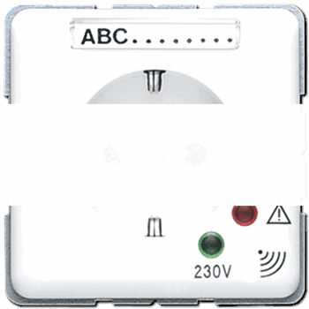 Розетка штепсельная SCHUKO 16А 250V с защитой от перенапряжения белая