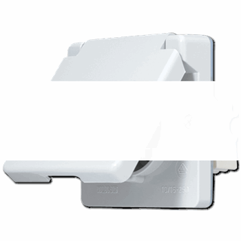 Розетка штепсельная SCHUKO накладная 16A 250V