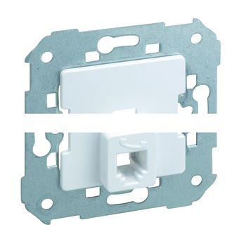 Розетка телефонная RJ-12, S82,82N,88, механизм, чёрный
