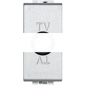 Розетка TV экранированная оконечная 1модуль папа с возможностью обратной связи