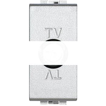Розетка TV экранированная проходная 1 модуль папа