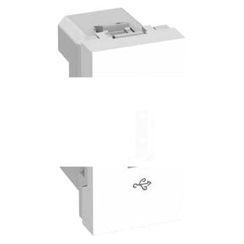 Розетка USB 2.0 белая
