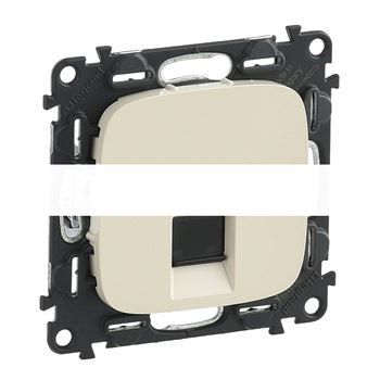 Розетка Valena ALLURE информационная одиночная RJ45 категория 5е UTP лицевая панель слоновая кость