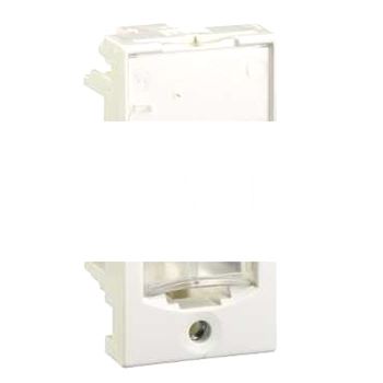 S-ONE Панель лицевая 1 модуль для 1хRJ45 белая