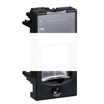 S-ONE Панель лицевая 1 модуль для 1хRJ45 черная
