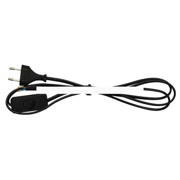 Шнур с выключателем 1.7м черный 94 668 NPS-FS-170-BL 2x0.75 (94668)
