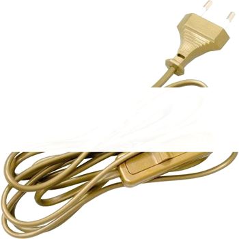 Шнур сетевой KF-HK-1 230V 1.9м (с выключателем)   белый