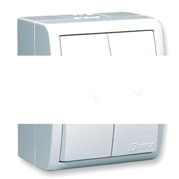 Simon15 Aqua Переключатель для жалюзи с электрической блокировкой IP54 10А 250В винтовой зажим S15A белый