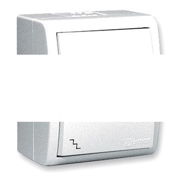 Simon15 Aqua Выключатель проходной (переключатель) IP54 10А 250В винтовой зажим S15A белый