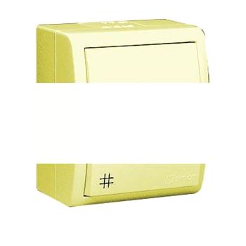 Simon15 Aqua Выключатель проходной с 3-х мест (перекрёстный) IP54 10А 250В винтовой зажим S15A сл. кость