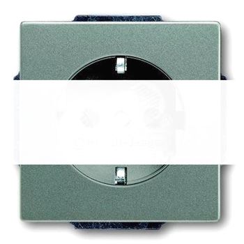SOLO Розетка meteor/серый металлик 16А 250В SCHUKO (20 EUC-803-500)