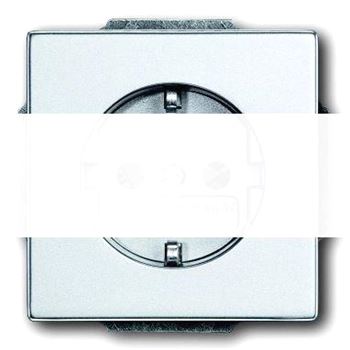 SOLO Розетка  со шторками серебристо-алюминиевая 16А 250В SCHUKO (20 EUCKS-83-500)