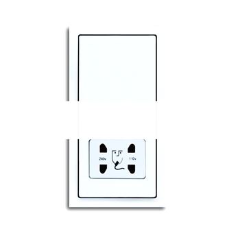 SOLO/FUTURE Розетка для электробритвы 220/115В 20ВА альпийский белый 16А 250В SCHUKO