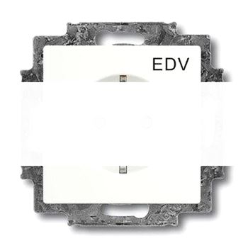 SOLO/FUTURE Розетка SCHUKO 16А 250В с маркировкой EDV белый бархат