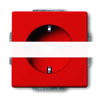 SOLO/FUTURE Розетка SCHUKO 16А 250В со шторками красный