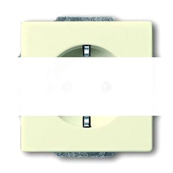 SOLO/FUTURE Розетка SCHUKO с LED подсветкой слоновая кость