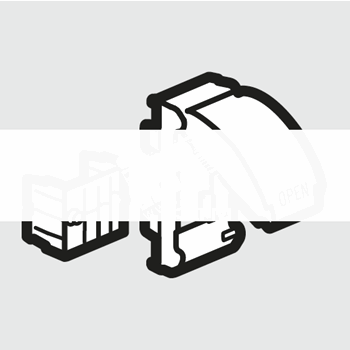 Суппорт 2 модуля для крышки 75мм Quintela
