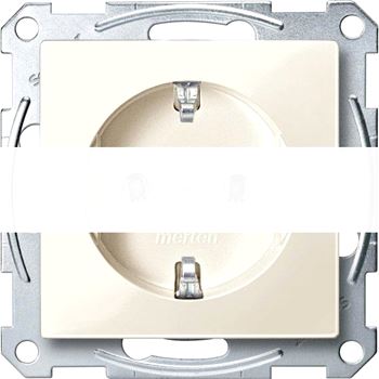 Sys M Розетка без шторок бежевая SCHUKO