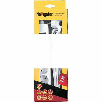 Удл-ль быт 5х7м с/з выкл 16А ПВС 3х1.00 Navigator (94155)