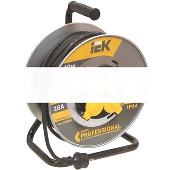 Удлинитель силовой 4 розетки шнур 40м КГ 3x2.5 УК40 с термозащитой IP44