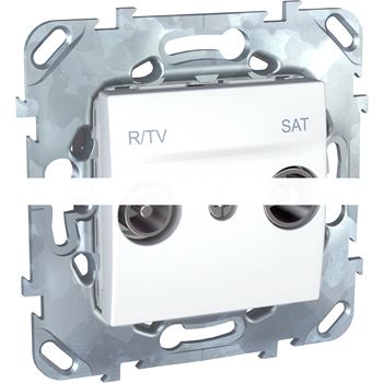 UNICA Розетка телевизионная R-TV/SAT проходная