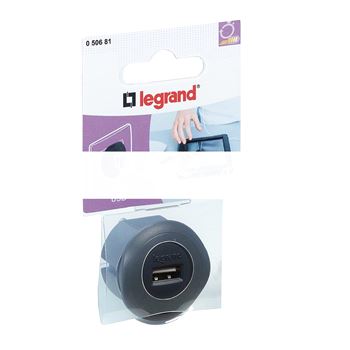 USB для зарядки 1.5А черный (50681)
