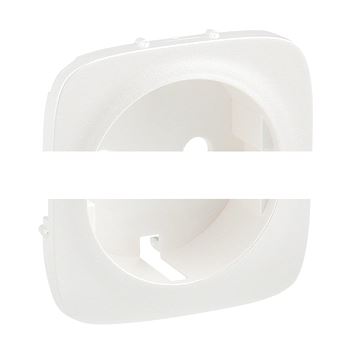 Valena ALLURE Лицевая панель для силовой розетки 2К+З с зажимами 6кв мм Жемчуг