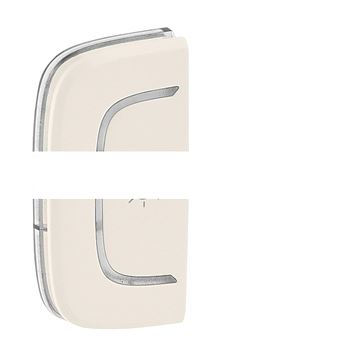 Valena ALLURE MyHome Лицевая панель для механизмов BUS/SCS С символом Освещение 1 модуль Установка слева Слоновая кость