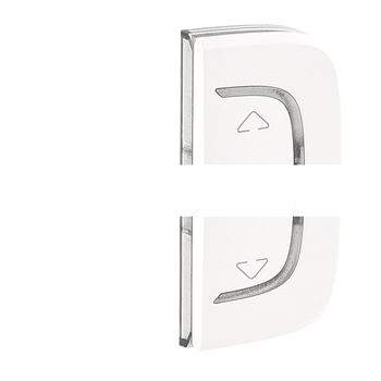Valena ALLURE MyHome Лицевая панель для механизмов BUS/SCS С символом Вверх-вниз 1 модуль Установка справа или слева Белая
