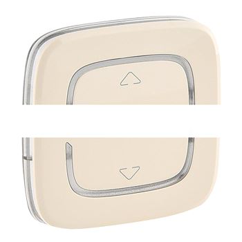 Valena ALLURE MyHome Лицевая панель для механизмов BUS/SCS С символом Вверх-вниз 2 модуля Слоновая кость