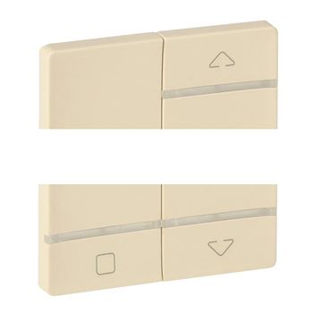Valena LIFE MyHome Play Zigbee  Лицевая панель для радиоуправляющего устройства управления жалюзи/рольставень Слоновая кость